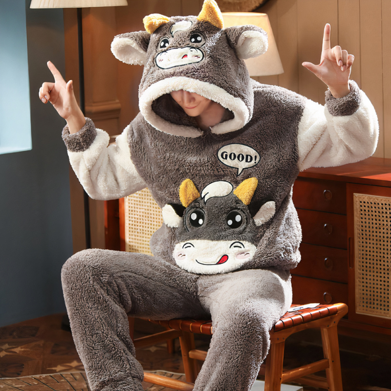 Ensemble de pyjamas à motif vache