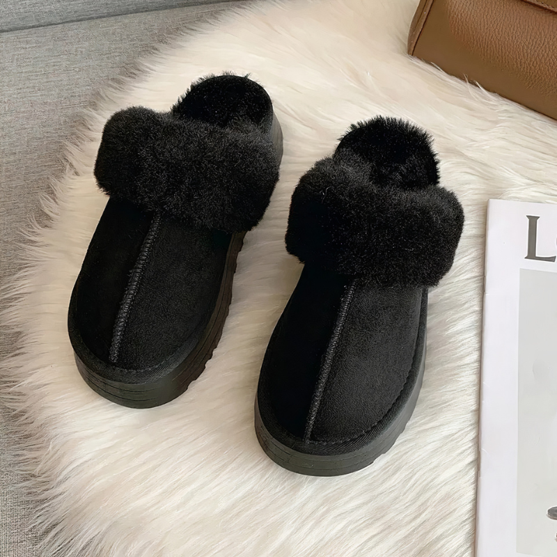 Chaussons Pilou effet fourrure