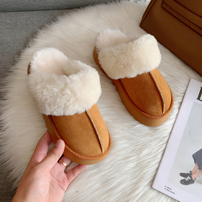 Chaussons Pilou effet fourrure
