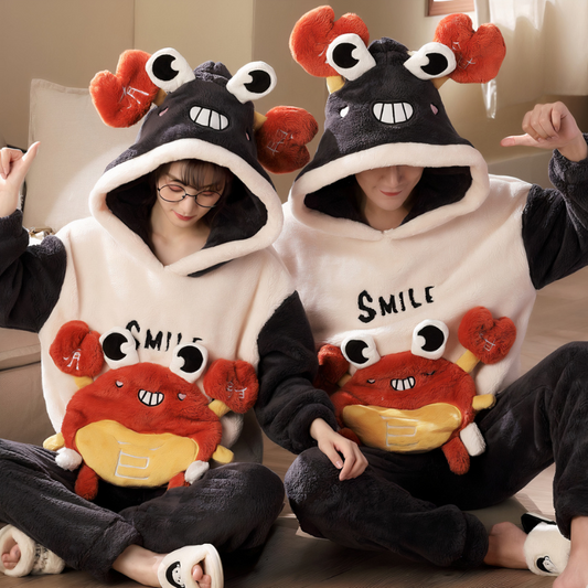 Ensemble pyjama Pilou à motif crabe