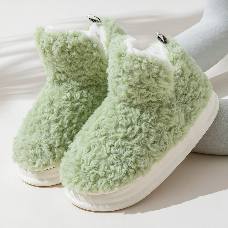 Chaussons épais fourrés en polaire