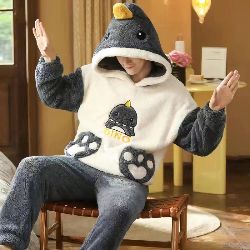 Pyjama Pilou assorti à motif dinosaure