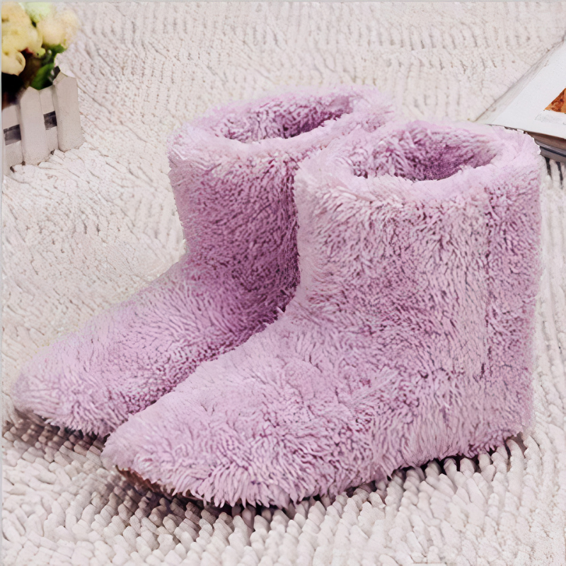 Chaussons chauffants chaud