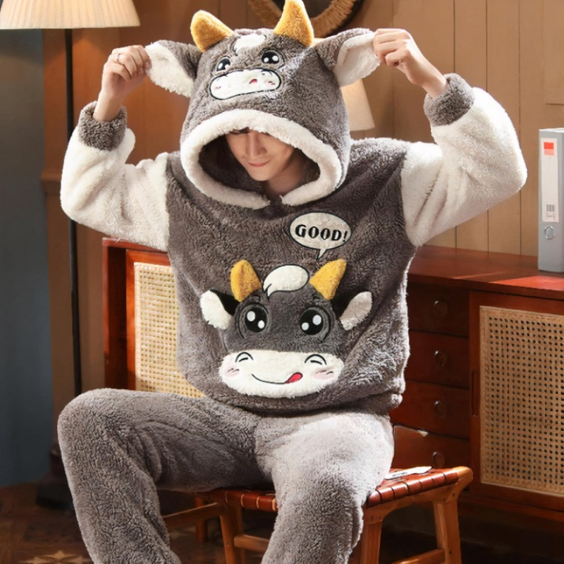 Ensemble de pyjamas à motif vache
