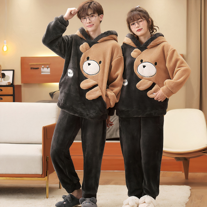 Pyjama doux avec motif ourson