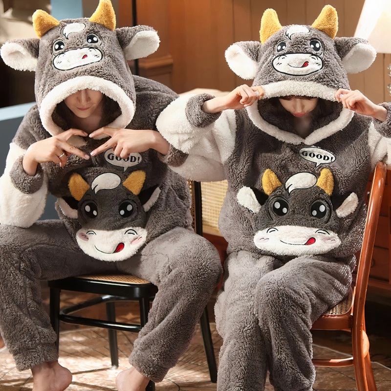 Ensemble de pyjamas à motif vache