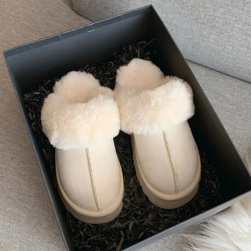 Chaussons Pilou effet fourrure