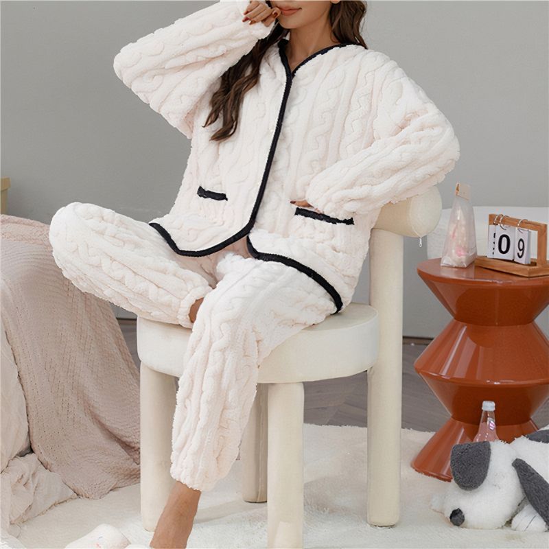Ensemble pyjama style cardigan