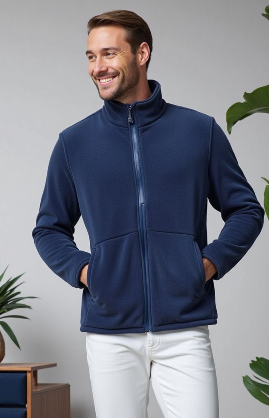 Veste polaire d'intérieur pour homme