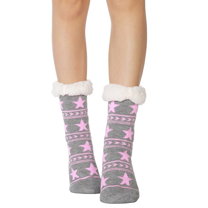 Chaussette Antidérapante Polaire Femme