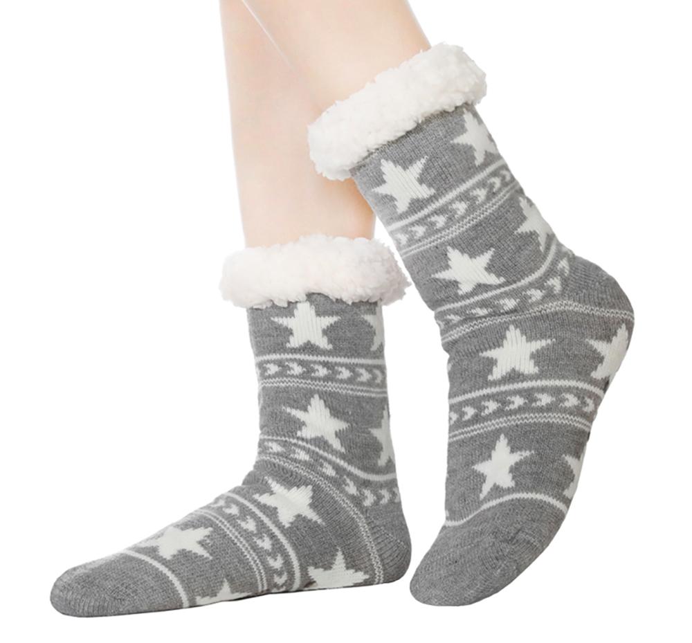 Chaussette Antidérapante Polaire Femme