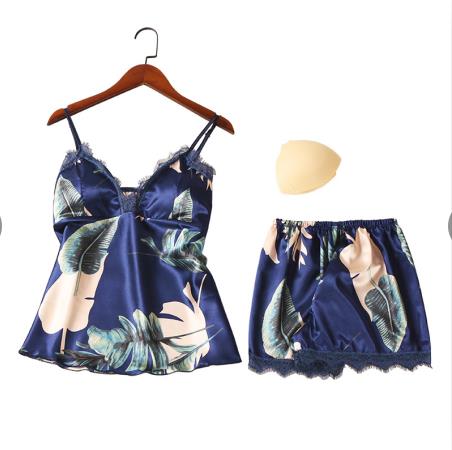 Pyjashort Femme Fleurie