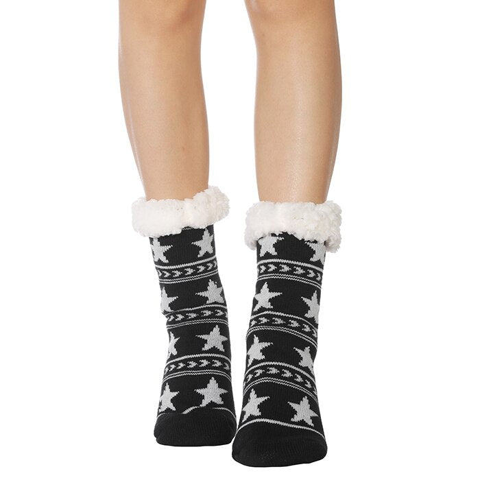 Chaussette Antidérapante Polaire Femme