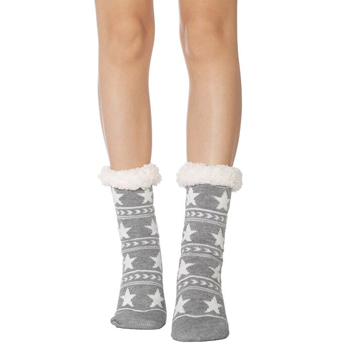 Chaussette Antidérapante Polaire Femme