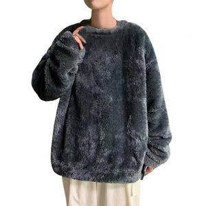 Pyjama Homme Grande Taille 2 Pièces Polaire - Manches Longues, Motif Rigolo, Hiver Chaud