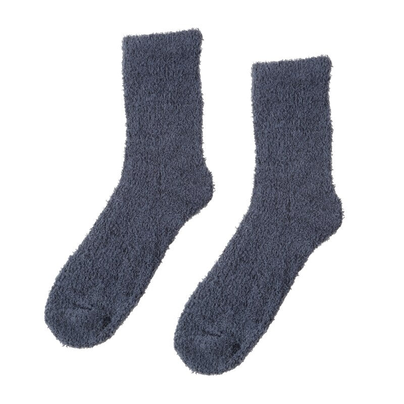 5 Paires Chaussettes Antidérapantes Homme Polaire Épaisses - Chaussettes Hiver Chaudes Pilou Pilou Intérieur, Cadeau Noël