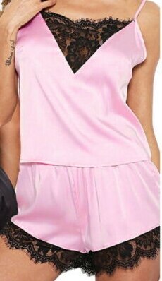 Pyjashort Femme Sexy Rose