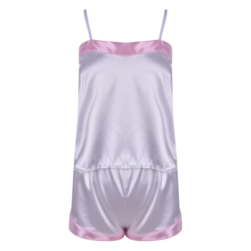 Pyjashort En Satin Femme Brillant