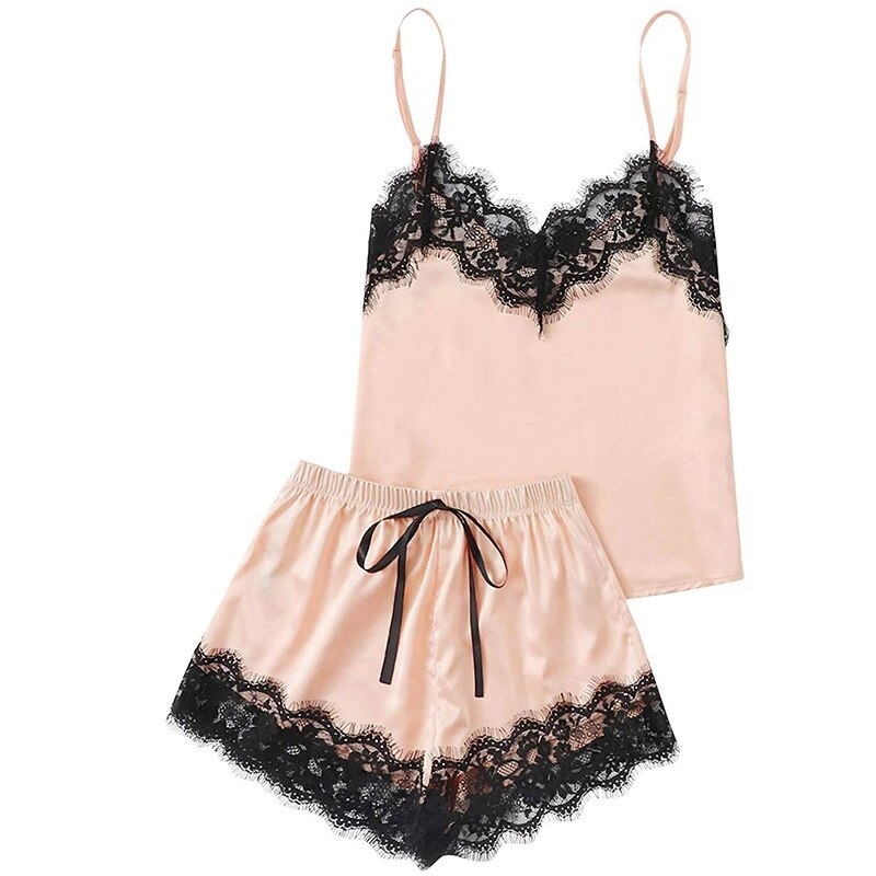 Pyjashort Soie Femme