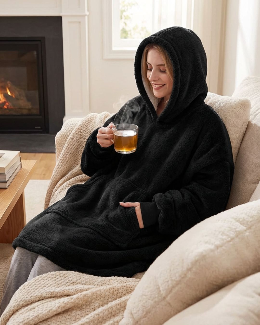 Sweat Plaid le Pull plaid noir