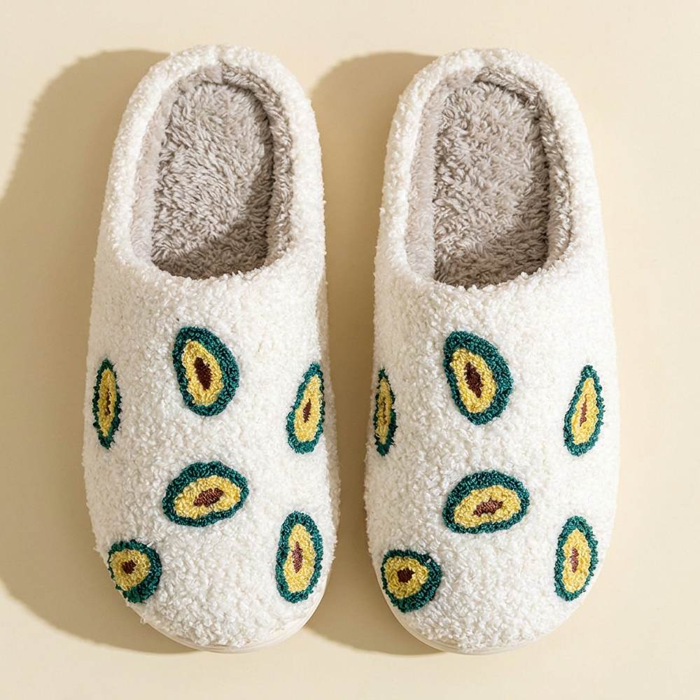 Chaussons avocat vue du dessus