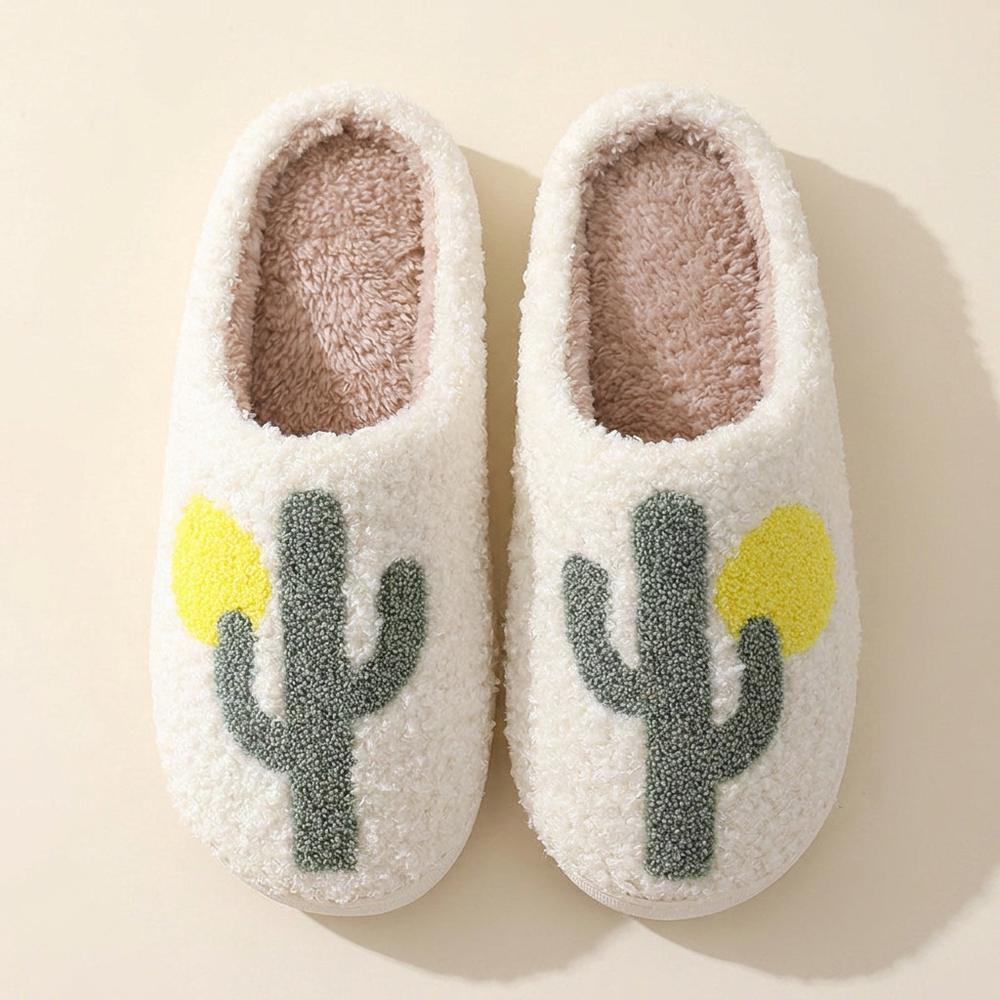 Chaussons cactus vue du dessus