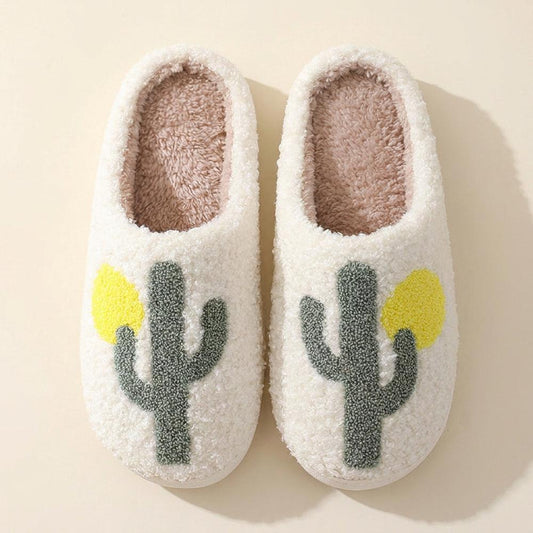 Chaussons cactus vue du dessus