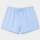 Bas de pyjama short bleu femme rayé
