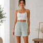 Bas de pyjama short vichy femme