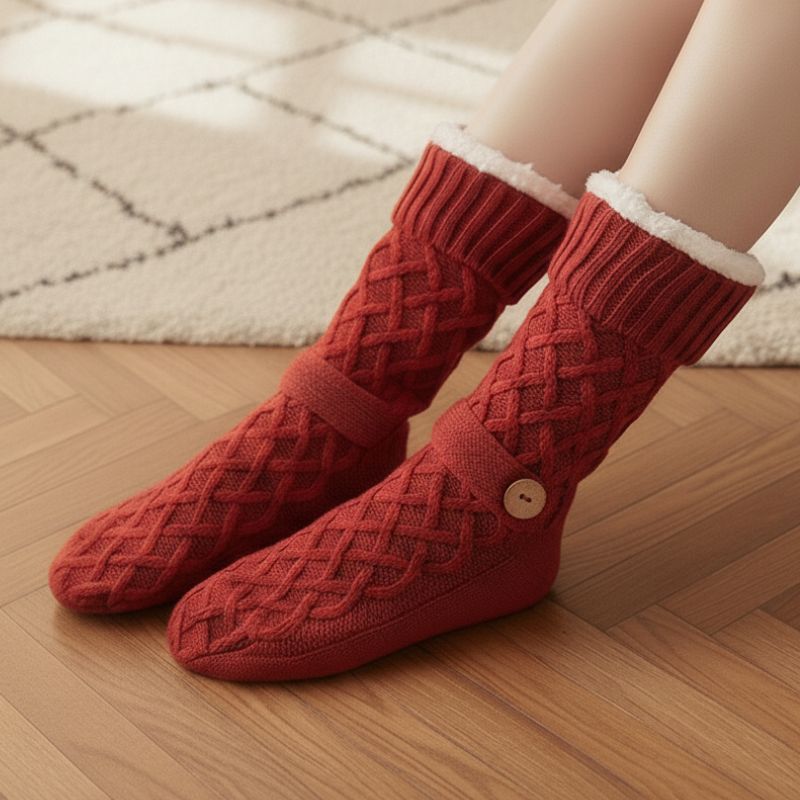 Chaussettes Pilou Rouge Et Blanc