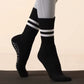 Chaussettes de Pilates antiderapantes pour femmes noir