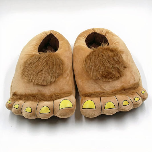 Chaussons grands pieds poilus
