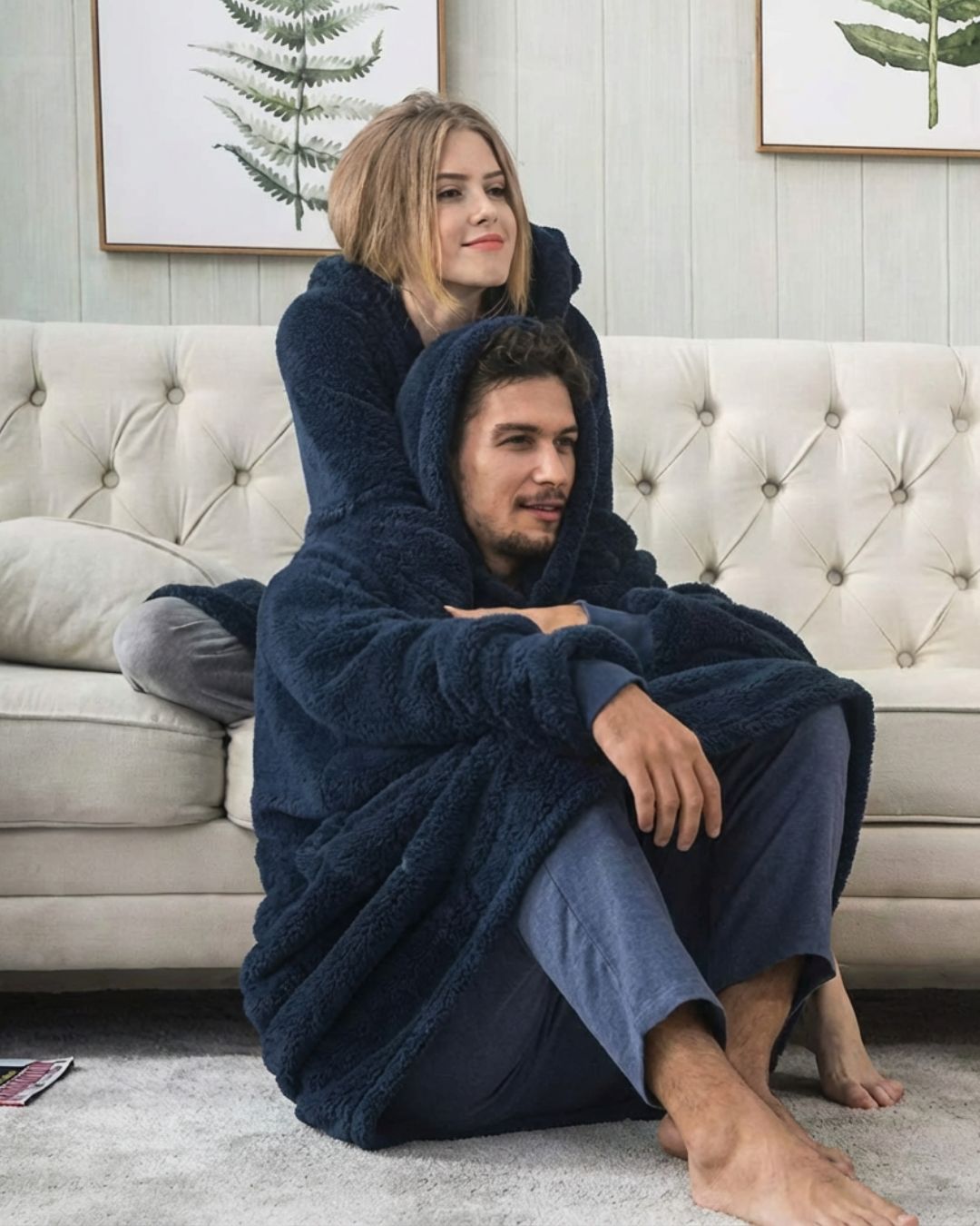 Sweat Plaid le Pull plaid Bleu