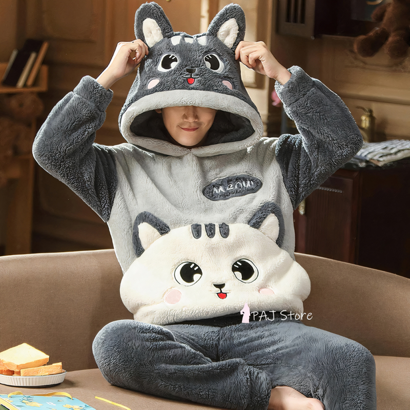 Pyjama Pilou assorti a motif chat Pyjama Pilou Pilou