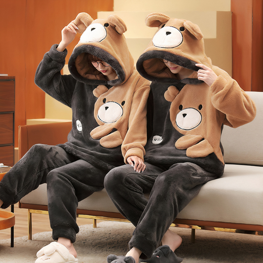 Pyjama doux avec motif ourson