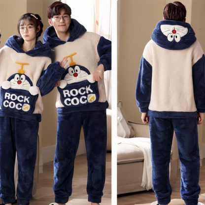 Pyjama Pilou Doraemon pour couple