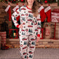 Ensemble Pyjama de noël motif arbre de noël et voiture