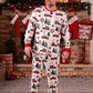 Ensemble Pyjama de noël motif arbre de noël et voiture