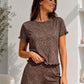 Ensemble pyjama short léopard femme été