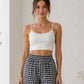 Bas de pyjama short vichy femme