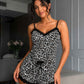 Ensemble pyjashort leopard blanc dentelle femme