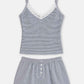 Ensemble pyjama short été femme rayé