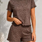 Ensemble pyjama short léopard femme été