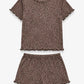 Ensemble pyjama short léopard femme été