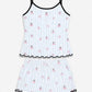 Ensemble pyjama short rayé femme cerise