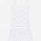 Ensemble pyjama short sexy femme fleuri dentelle