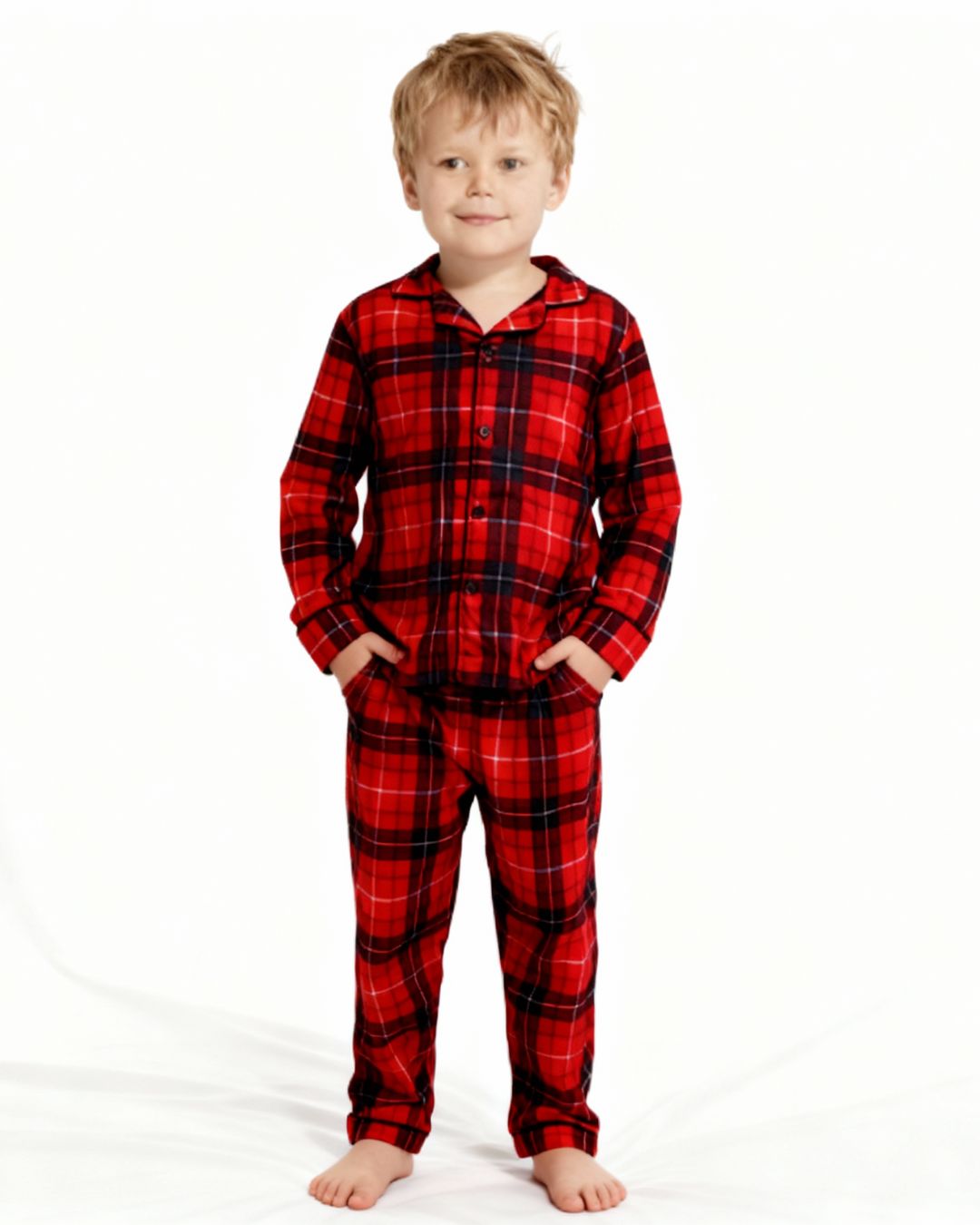 Ensemble pyjama à carreaux pour famille