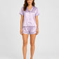 Pyjama short Mauve en satin