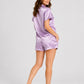 Pyjama short Mauve en satin