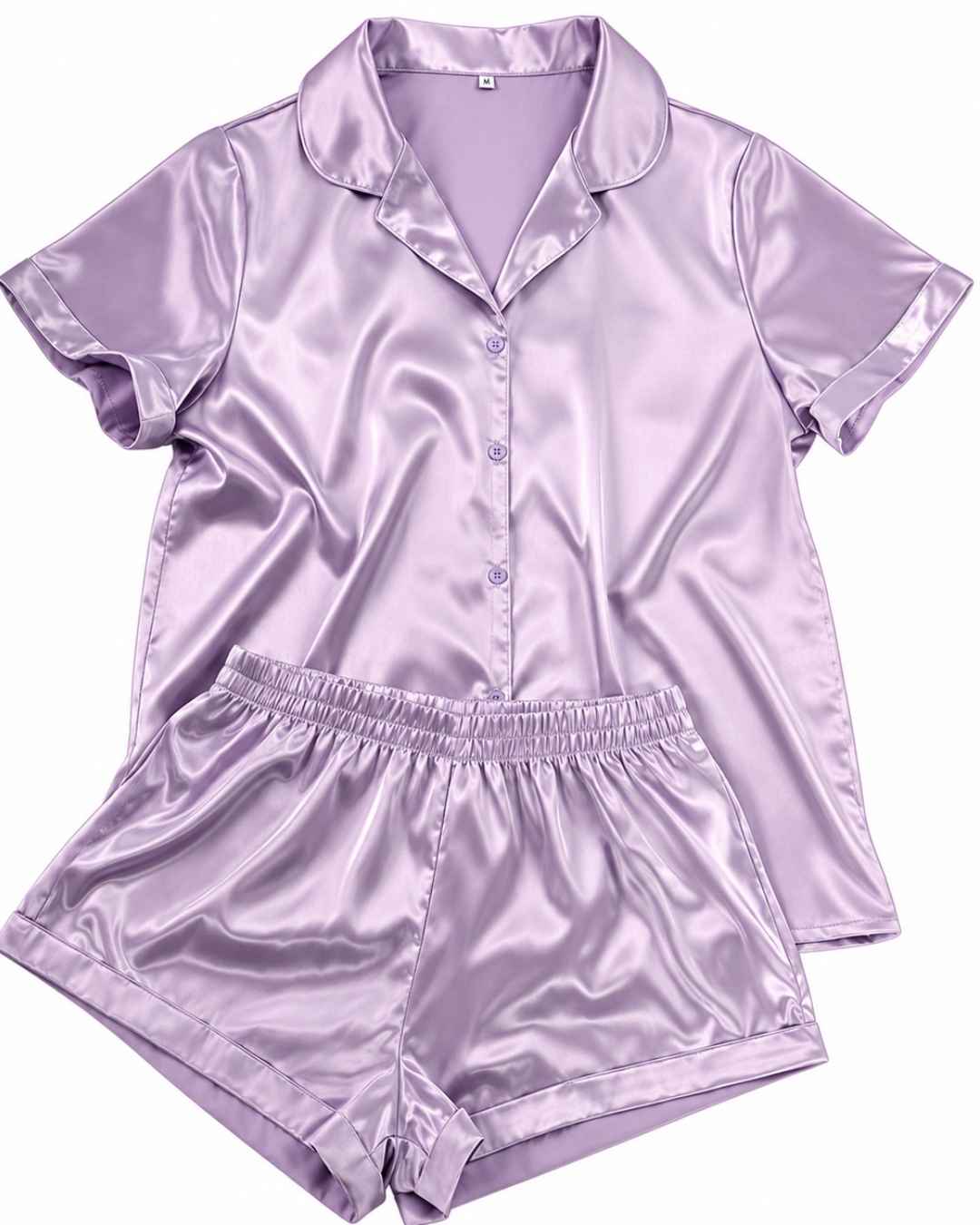 Pyjama short Mauve en satin